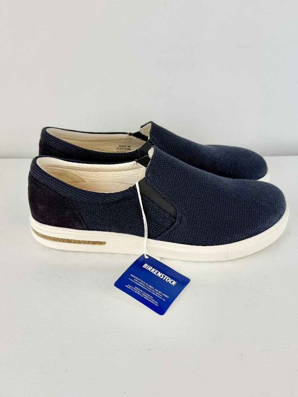 Men's US 11, EU 44 - Birkenstock Oswego Canvas/Suede Slip-On Shoe - Midnight